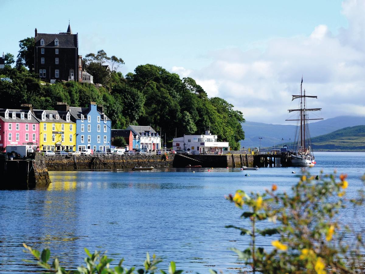 Tobermory, the colorful capital of the Isle of Mull in Scotland's Inner Hebrides