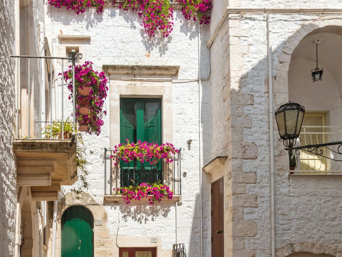 Beautiful white houses in Alberobello