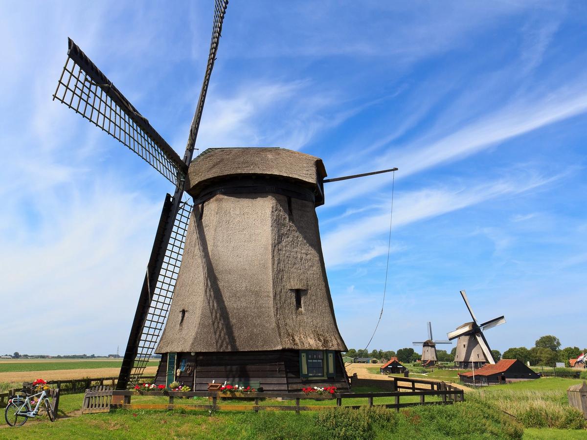 iconic windmills of Kinderdijk, a UNESCO World Heritage site in the Netherlands
