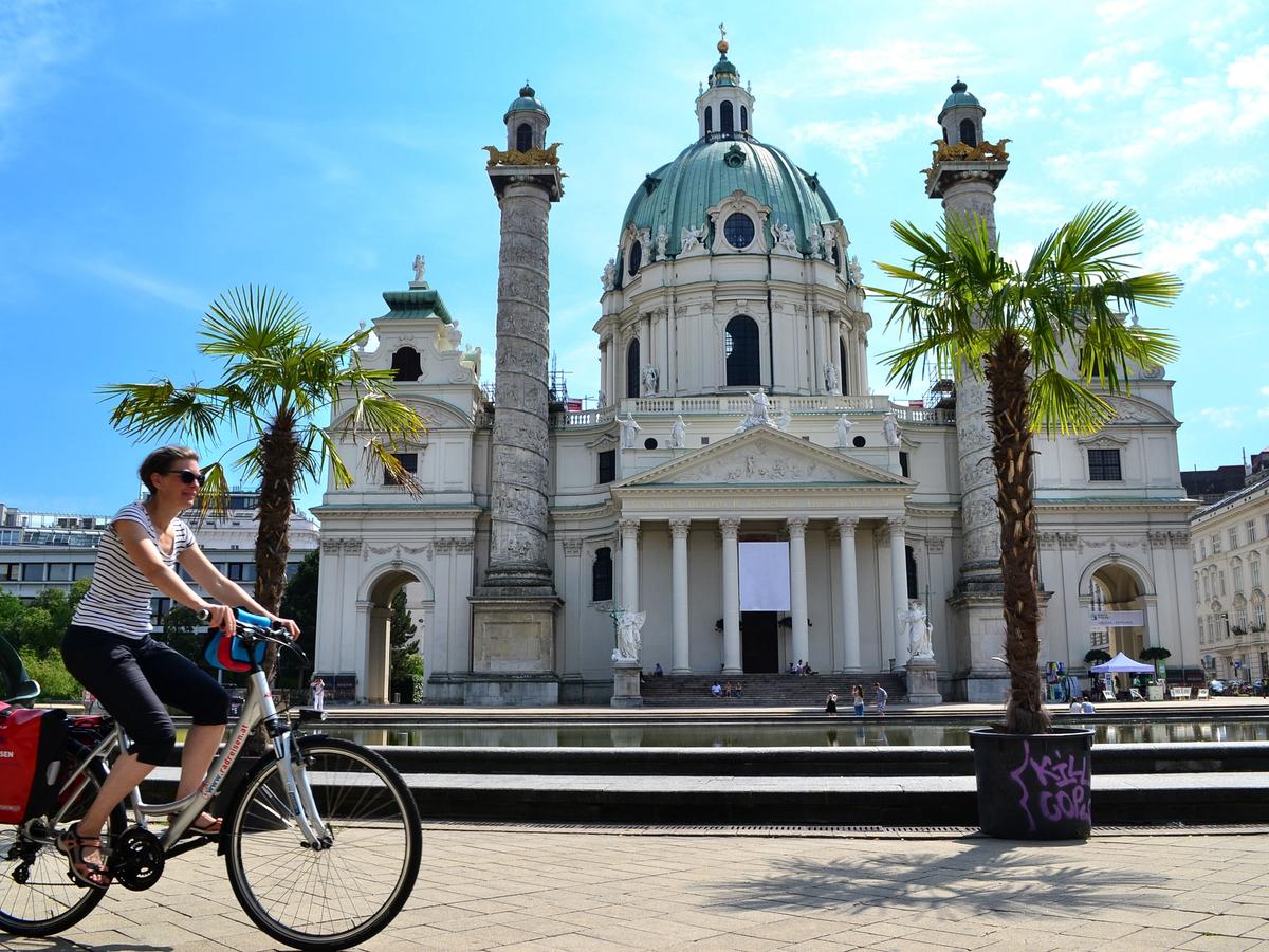 Karlskirche, a famous baroque church of vienna