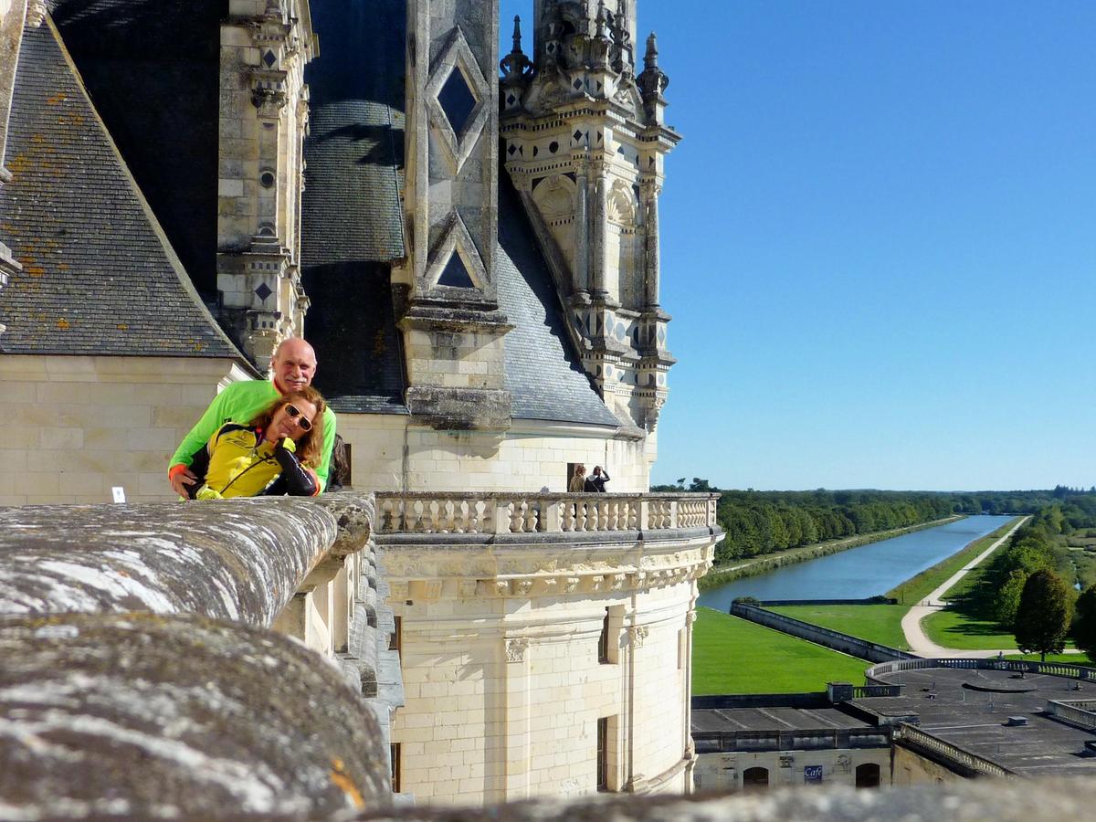 Atop a castle in Loire Valley France