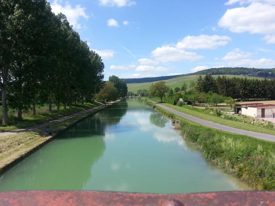 Champagne - canal near Epernay