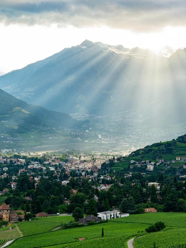 Sunset in South Tyrol, Italy