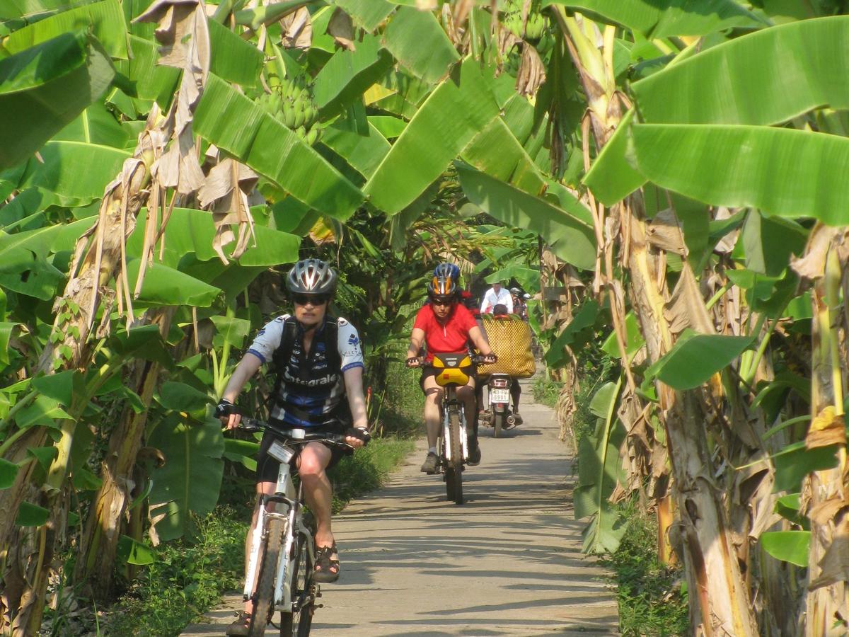 Hanoi City Bike Tour through Banana Island & Food Tasting