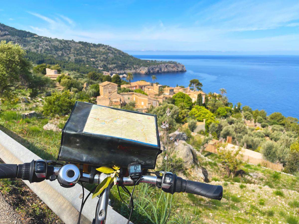 View of village in Mallorca cycling tour