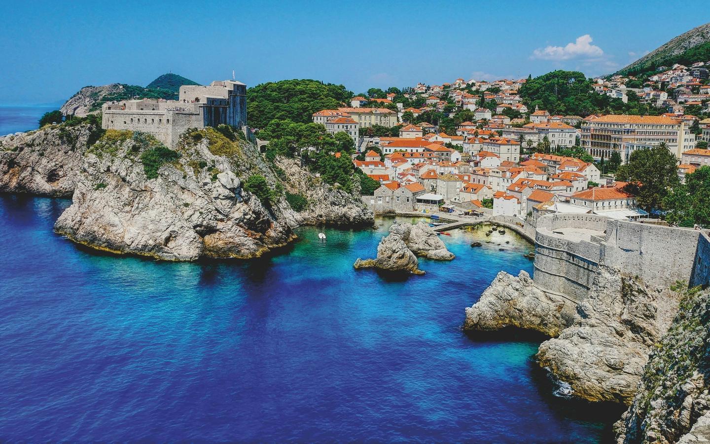 Stunning view of Croatia's Mediterranean coastline