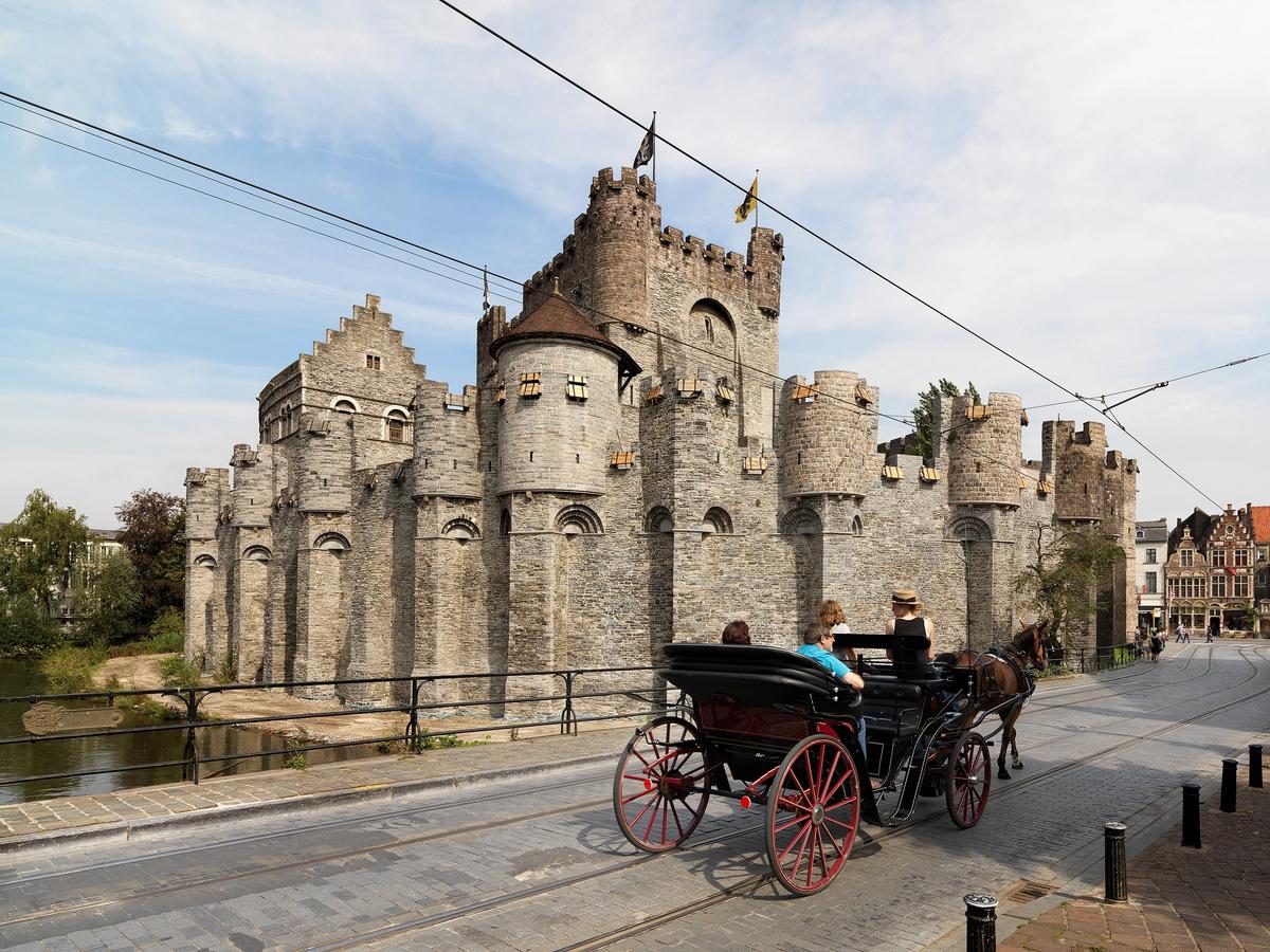 the Gravensteen, also known as the Castle of the Counts, in Ghent, Belgium