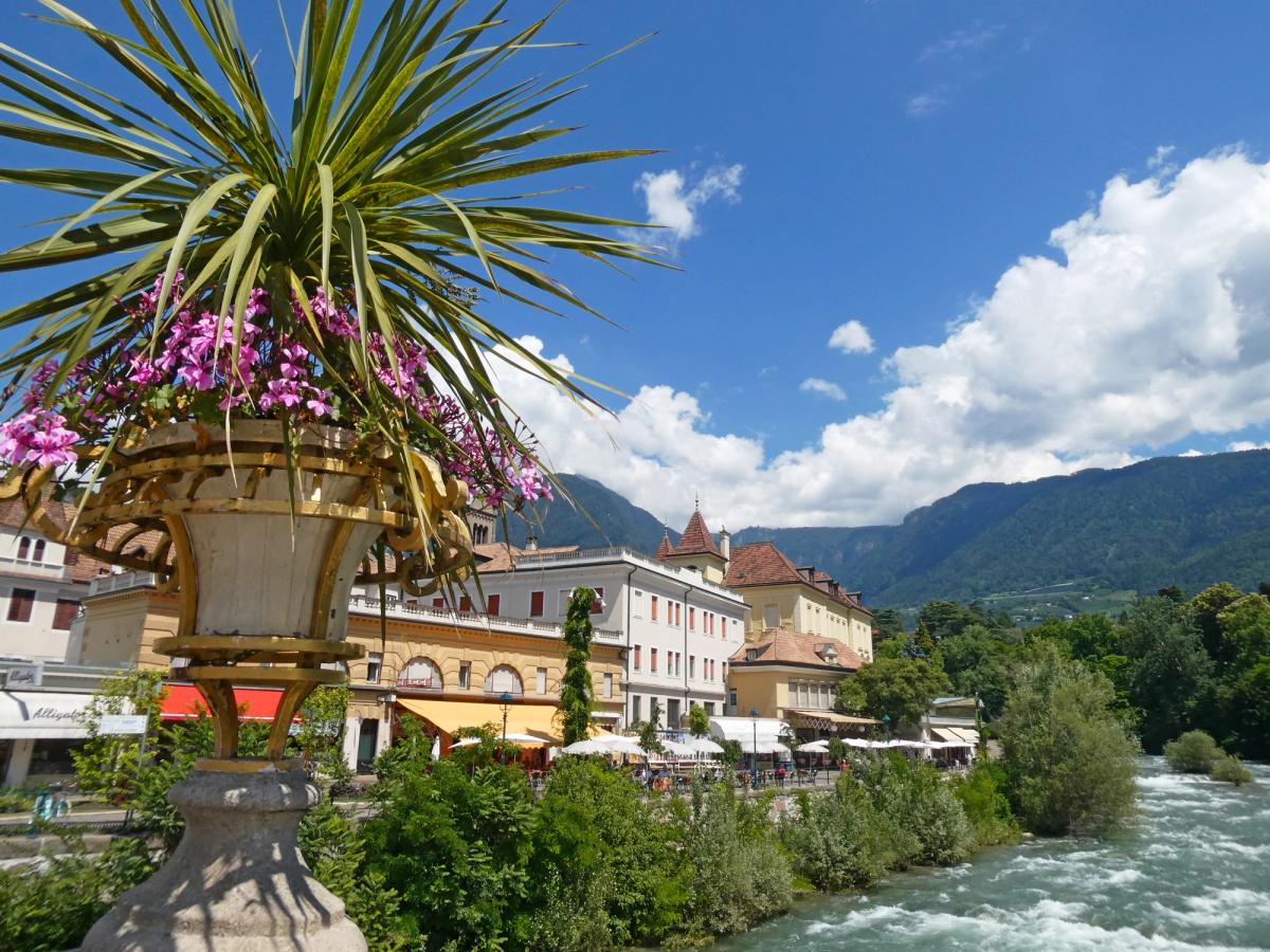 Cycling through the south Tyrol near Merano