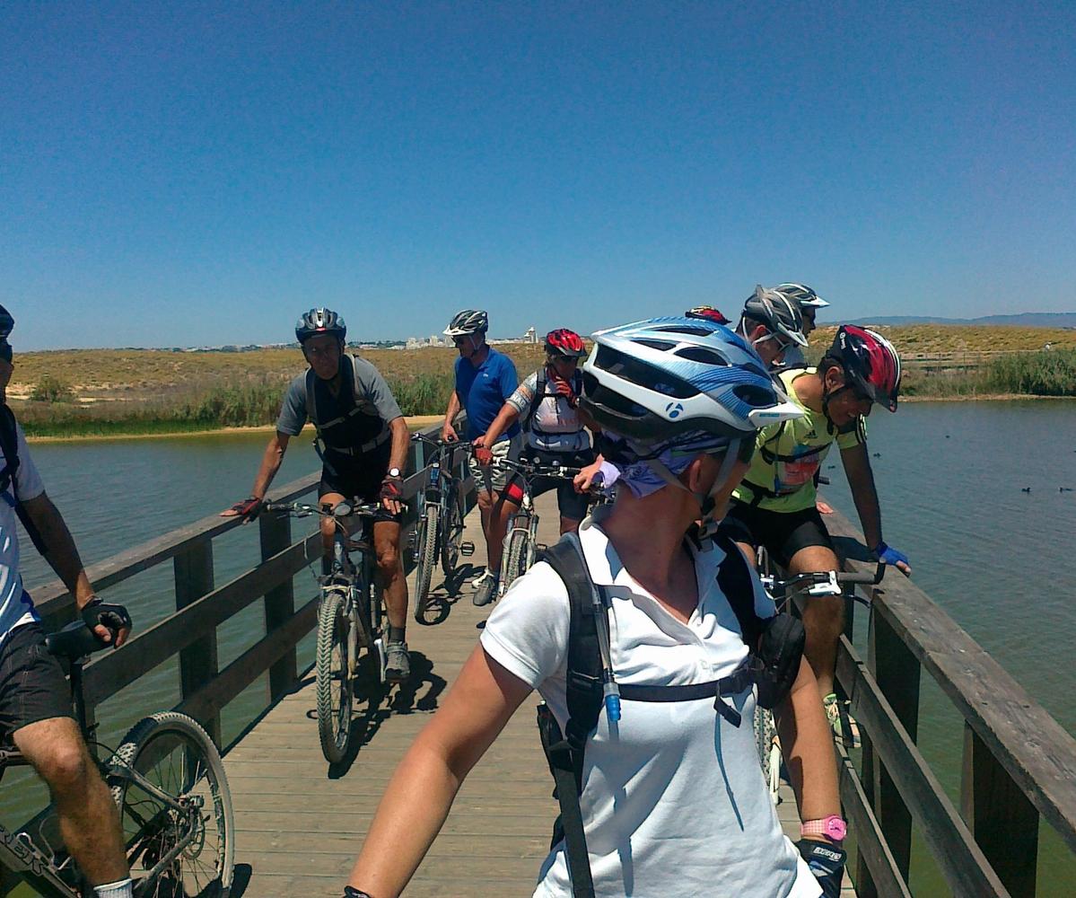 Mountain biking estuaries of the Algarve