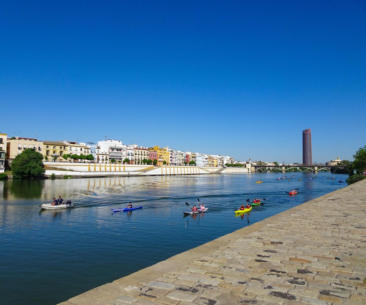Guadalquivir river in Seville - the Great River