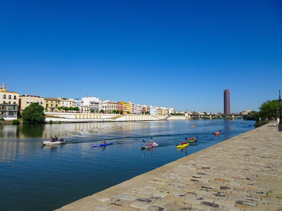Guadalquivir river in Seville - the Great River