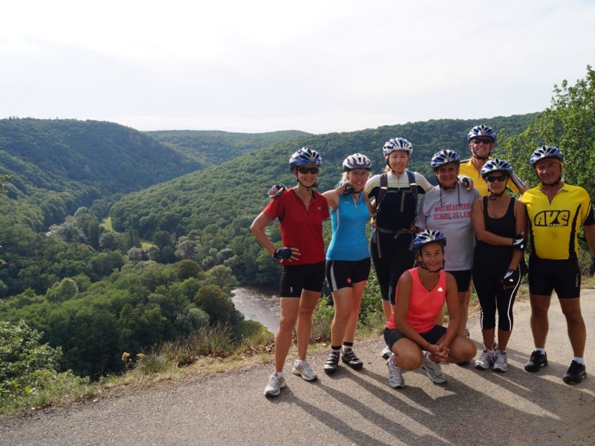 Cycling along the Vltava River
