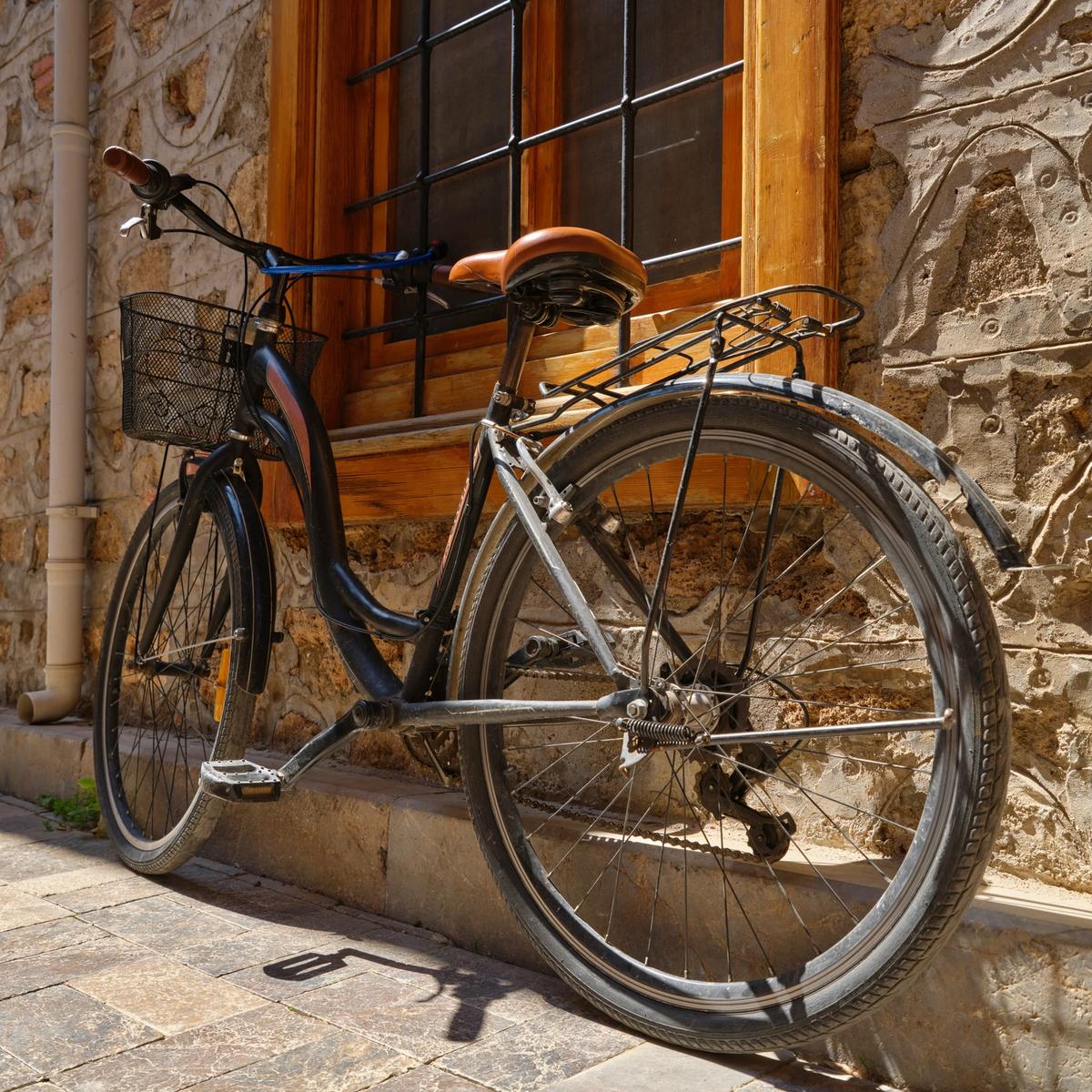Bike resting in Europe
