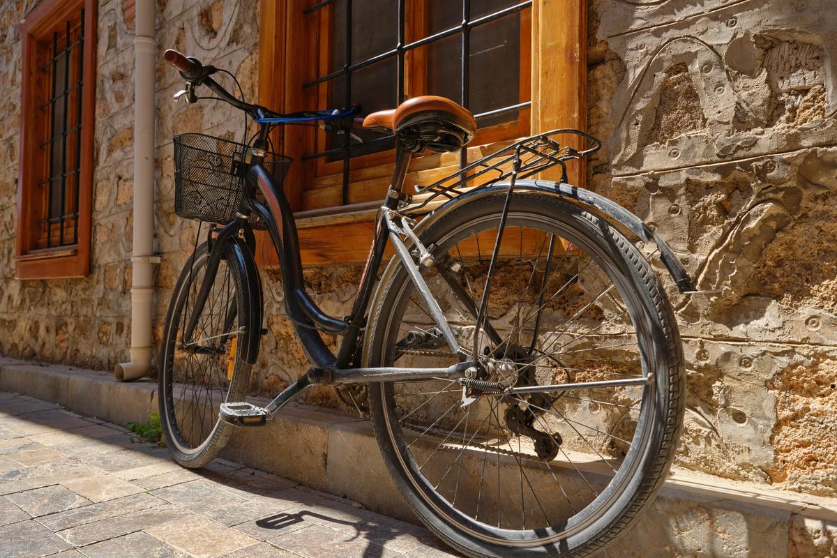 Bike resting in Europe