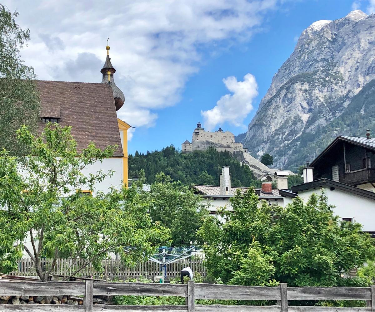 Golling Castle on the bike tour