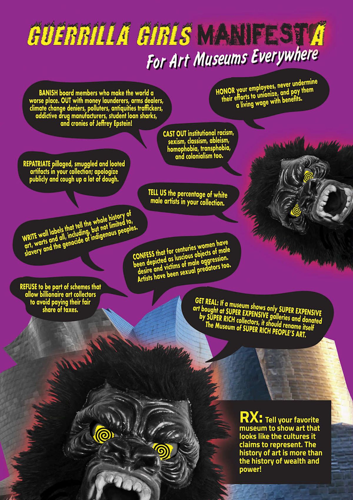 Guerrilla Girls Manifesto