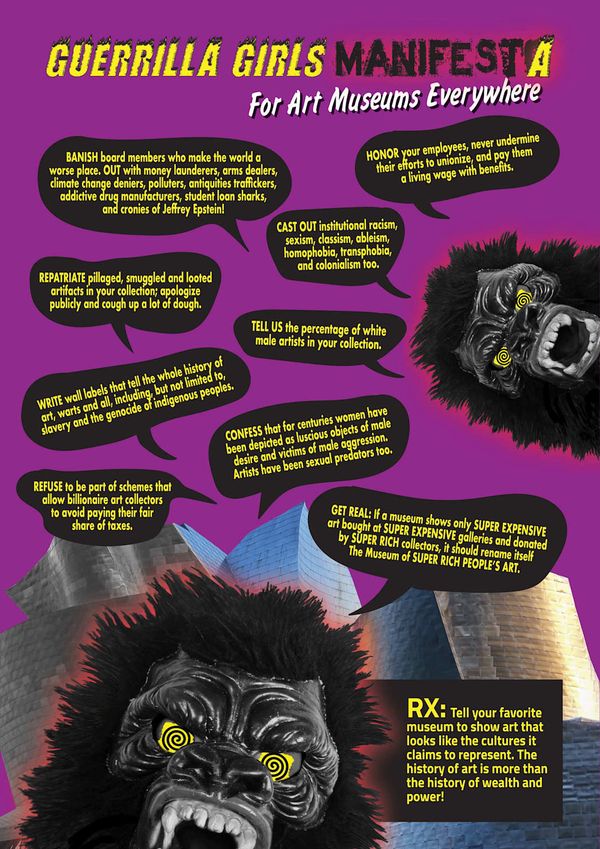 Guerrilla Girls Manifesto