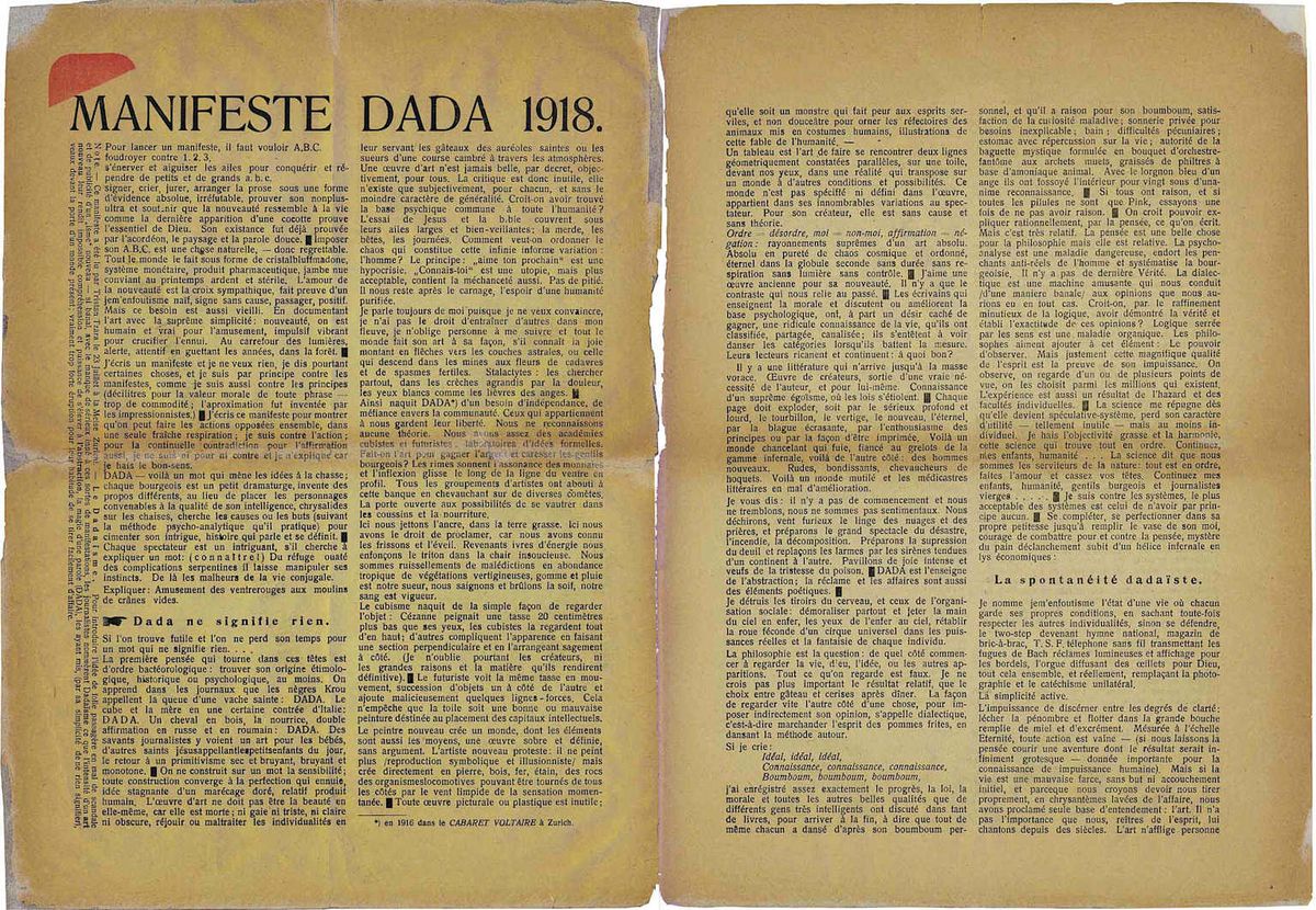 Dada manifesto