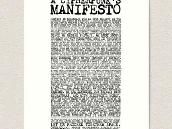 A Cyberpunk Manifesto