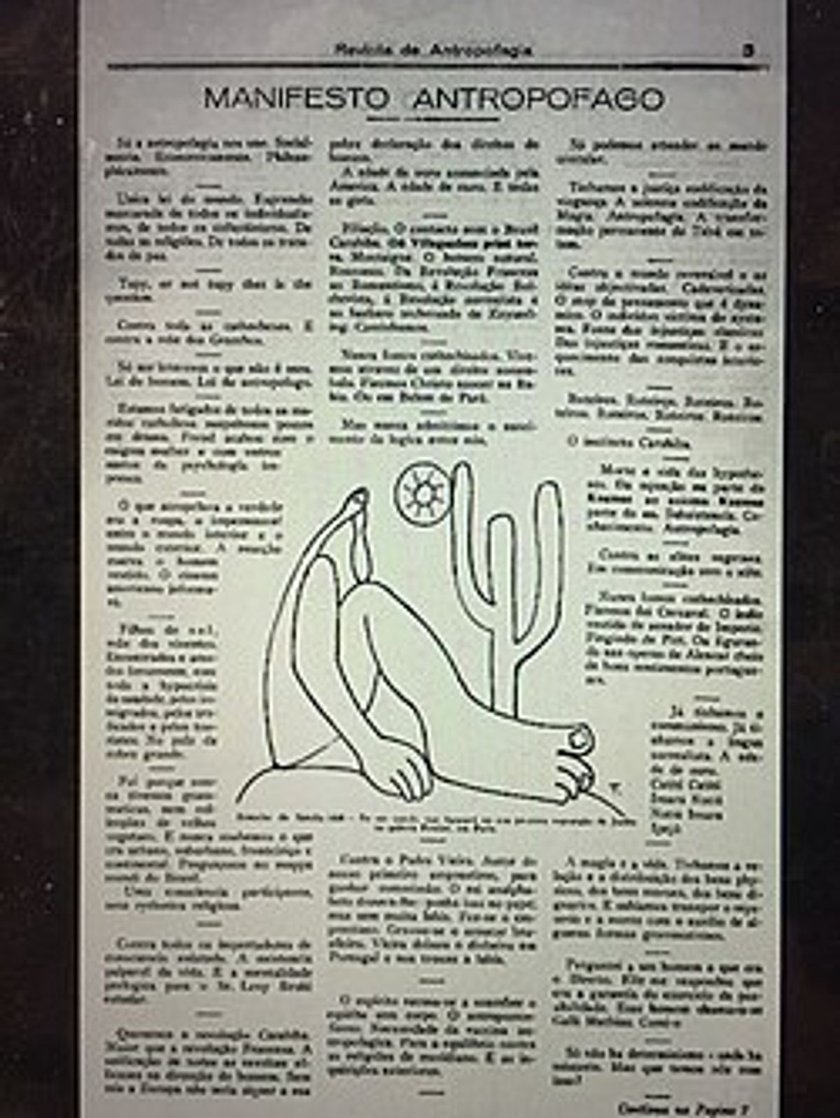 Manifesto Antropófago (Cannibalist Manifesto)