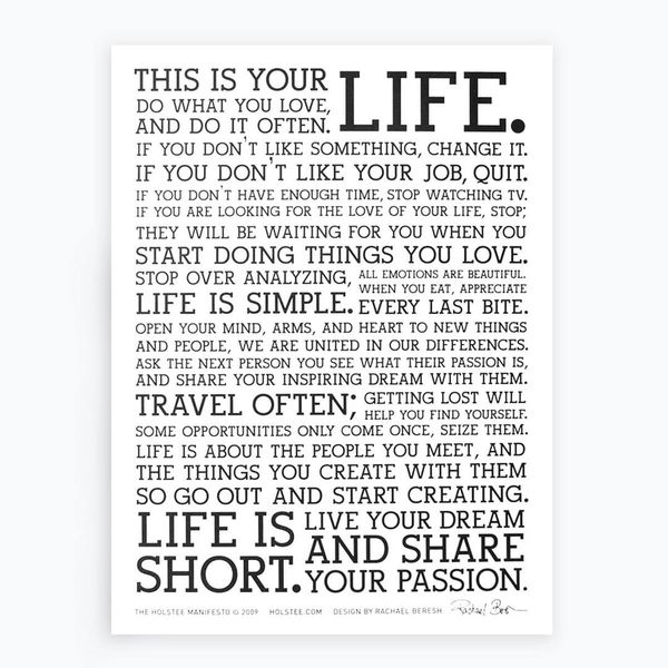 The Holstee Manifesto