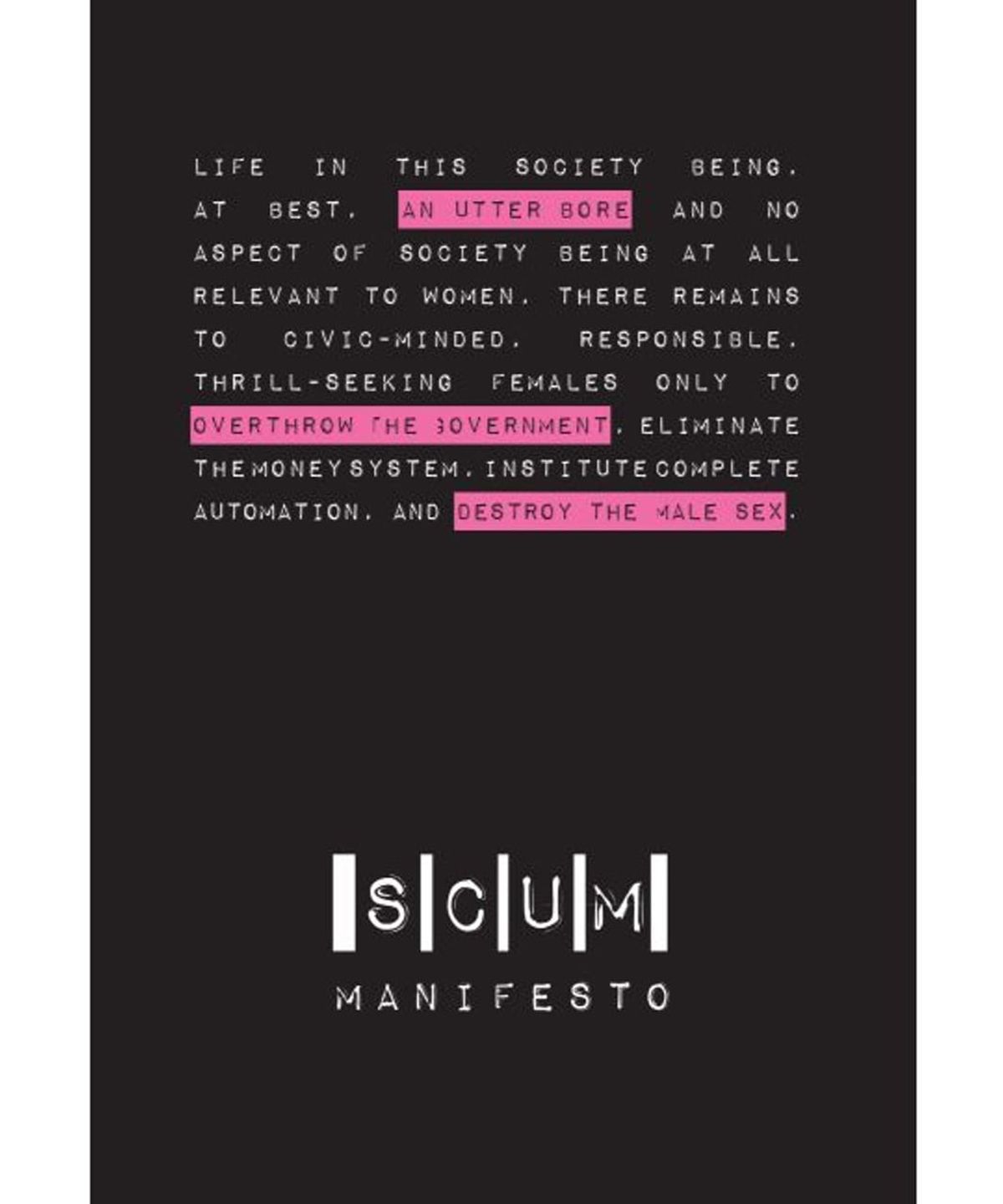 SCUM Manifesto