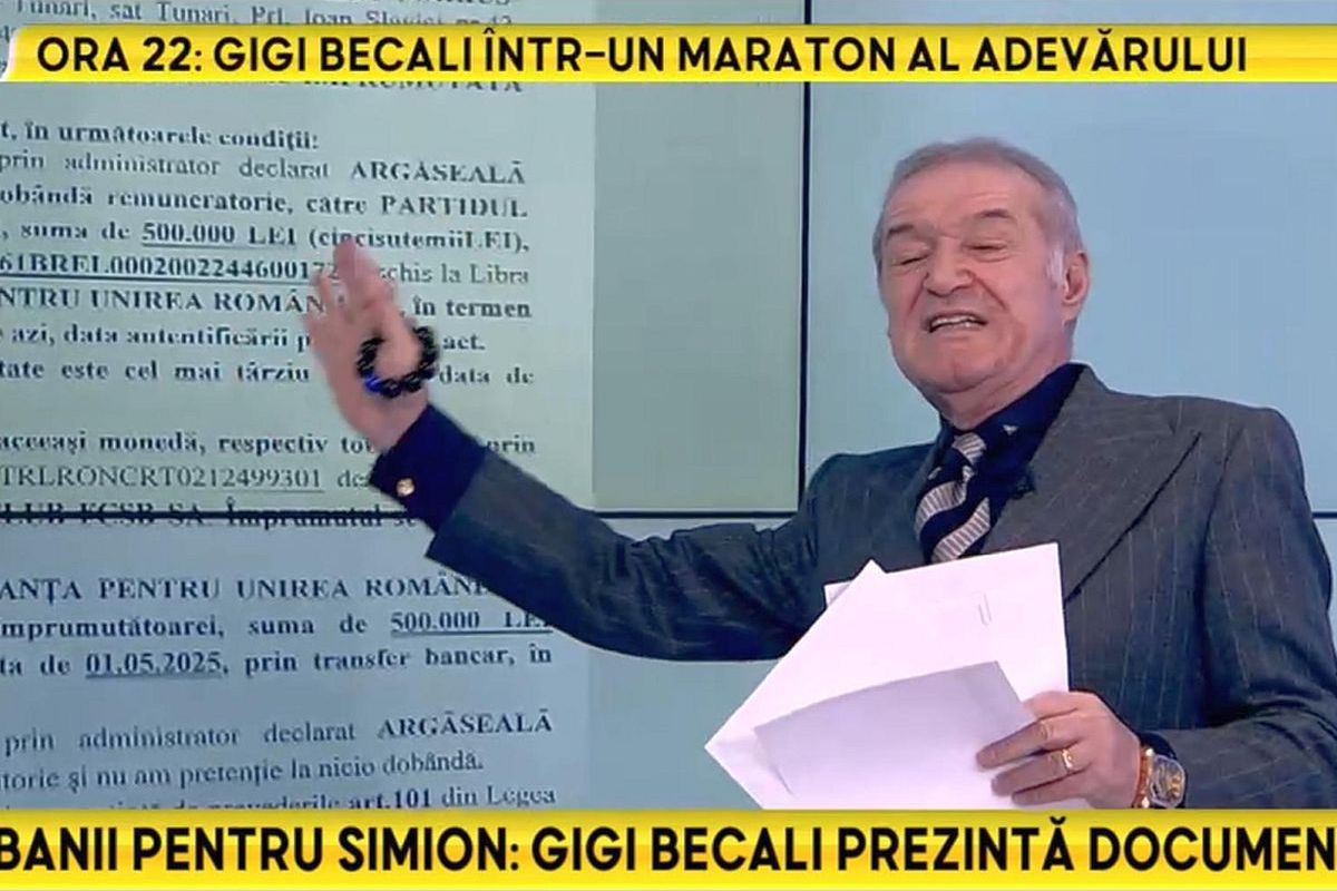 Într-un gest care a stârnit valuri pe scena politică românească, Gigi Becali a dezvăluit că a împrumutat partidul AUR cu suma de 500.000 de lei, echivalentul a aproximativ 100.000 de euro, prin intermediul clubului de fotbal FCSB. Această tranzacție a fost documentată și prezentată public, demonstrând modul în care FCSB a fost folosit ca "jucărie politică" în cursa pentru un post de deputat.