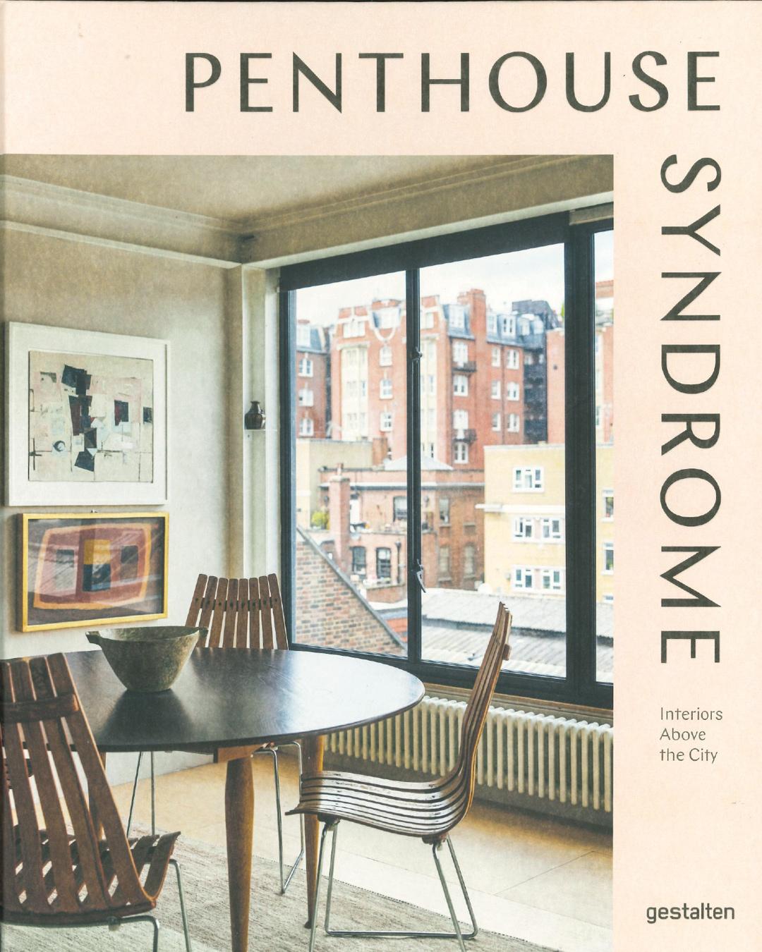 Penthouse Syndrome book cover with a dining room photograph