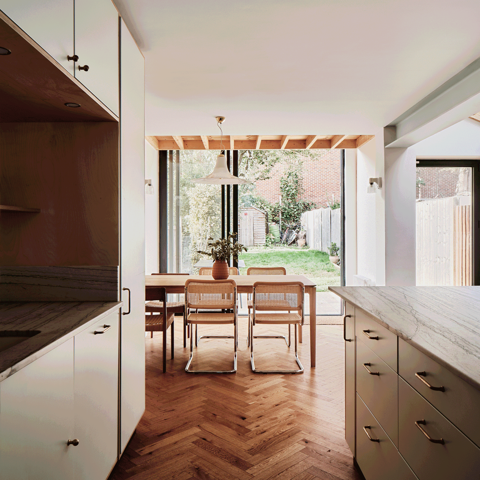 Kitchen and dining space opening directly to the rear garden