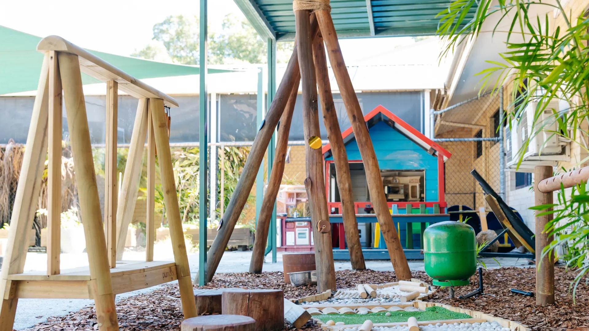 A photo of a play area.