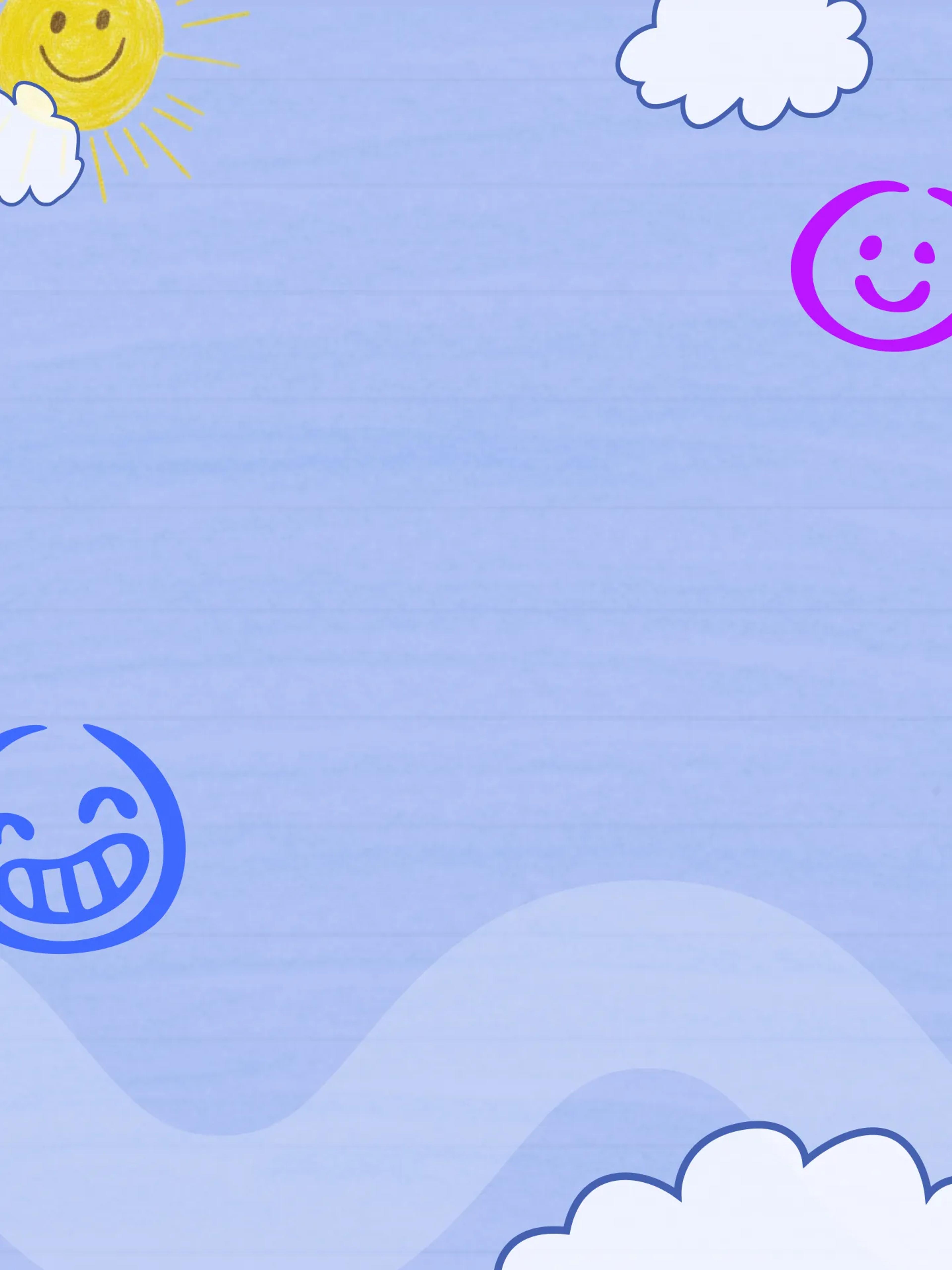 An image representing a sketch of a sky, drawn by a child.