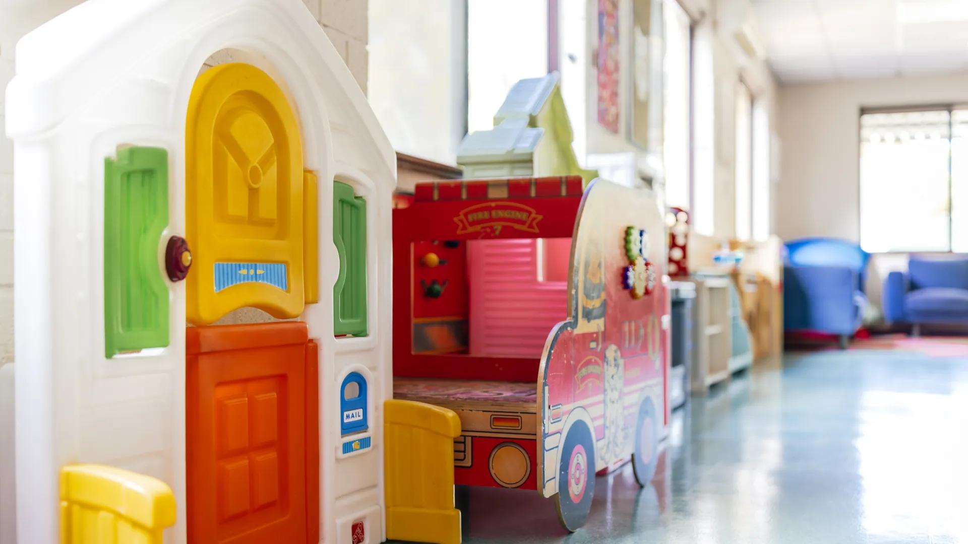 A photo of a play area.