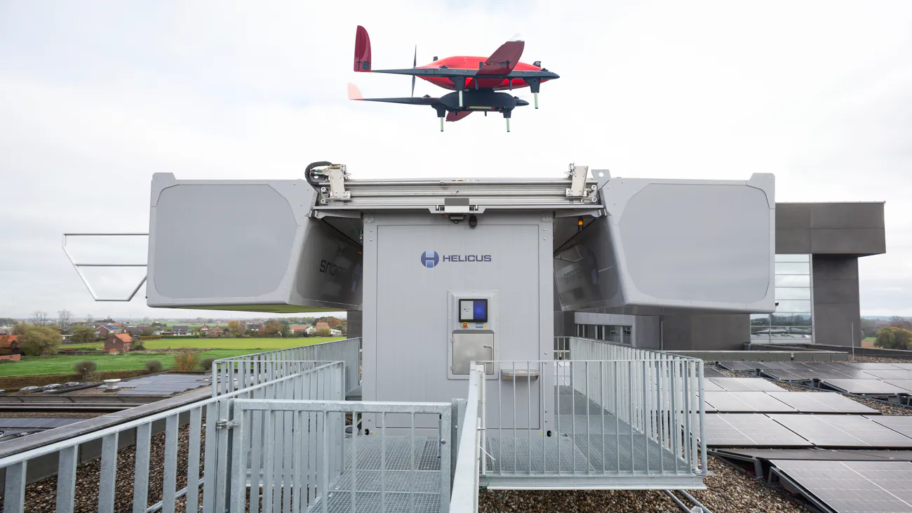 World first in Ieper: drones bring blood samples to the lab, fully automated and fully secure