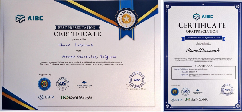 Certificate best speaker session 2