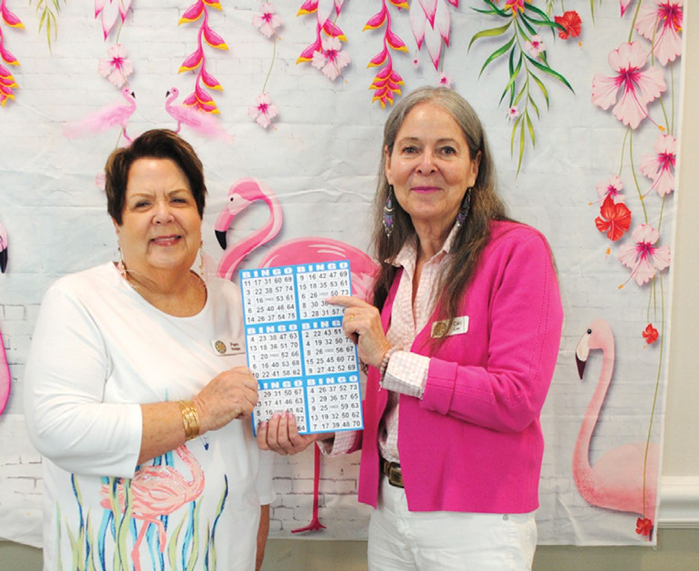 Club members Pam Skaggs and Cyd Law