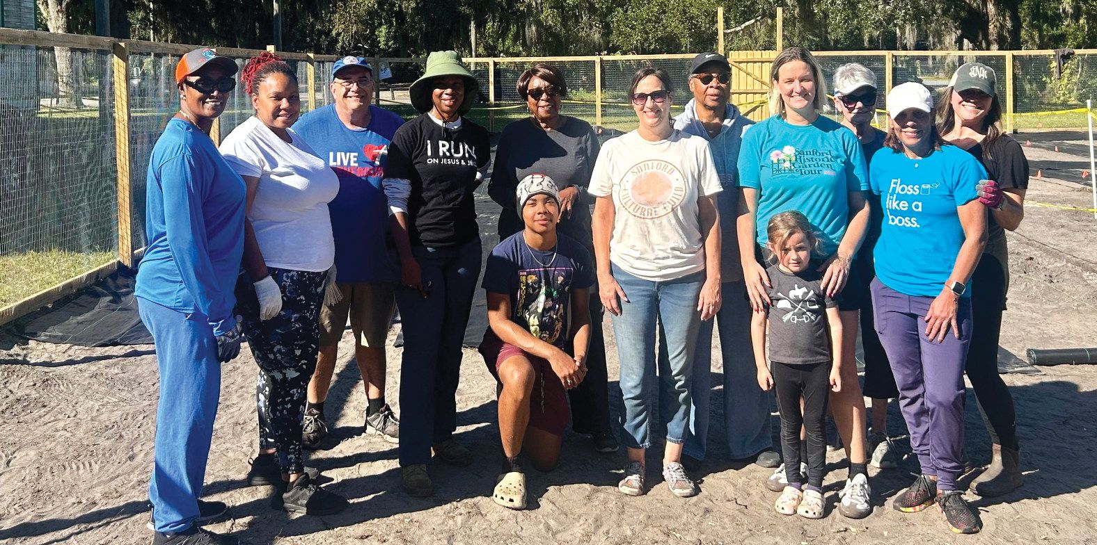 Supporters of the Georgetown Community Garden recently laid concrete blocks to separate the space into individual beds.