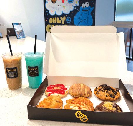 Crave Cookies Oviedo offers a variety of irresistible treats, from its delectable cookies to its loaded sodas (soft drinks custom-built with purees, creamers, and flavor shots).