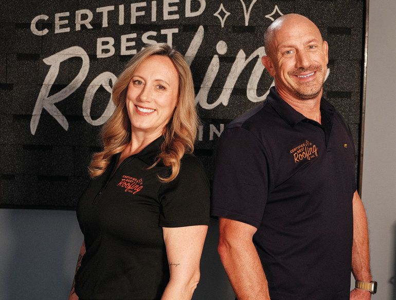Carrie Moreau and Derrick Vittitow, the powerhouse sibling duo that owns Certified Best Roofing in Oviedo