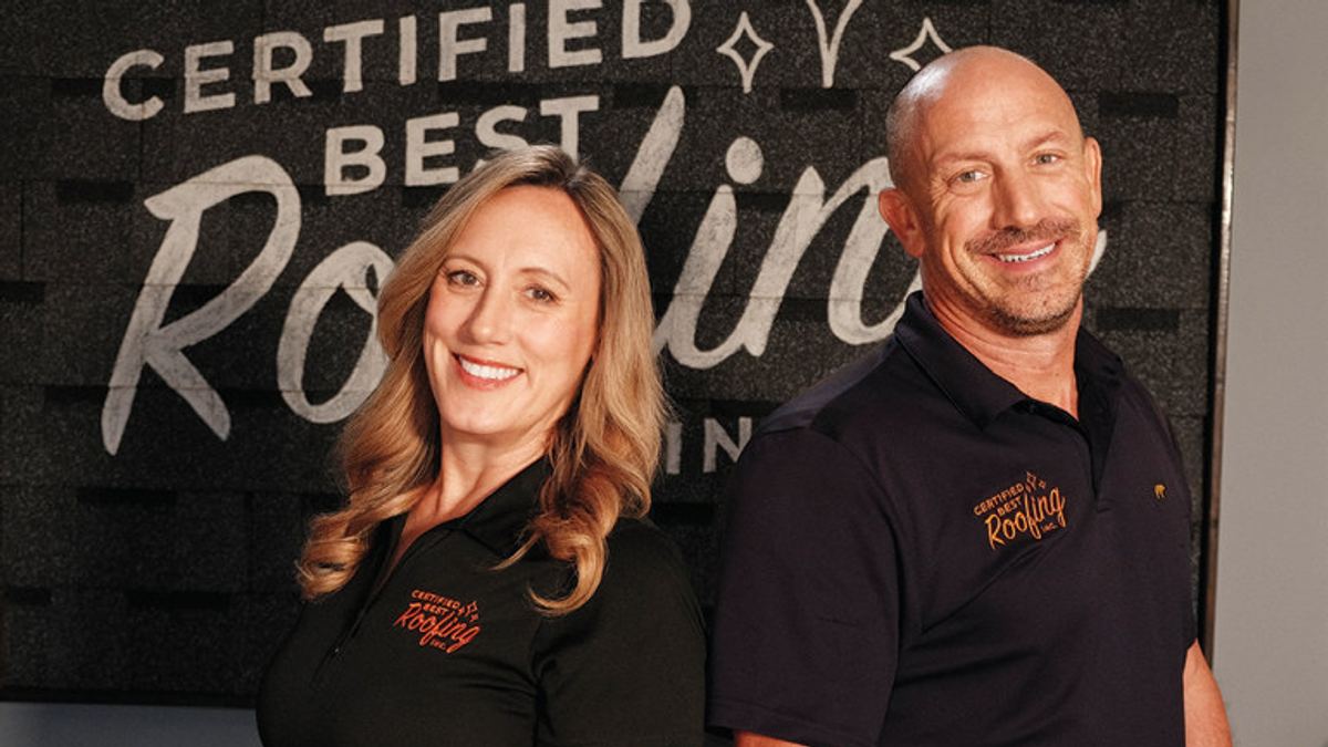 Carrie Moreau and Derrick Vittitow, the powerhouse sibling duo that owns Certified Best Roofing in Oviedo