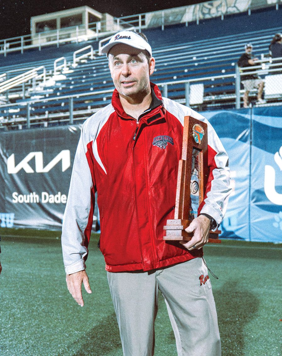 Scott Perry, head football coach for Lake Mary High School, is preparing for his 22nd season.