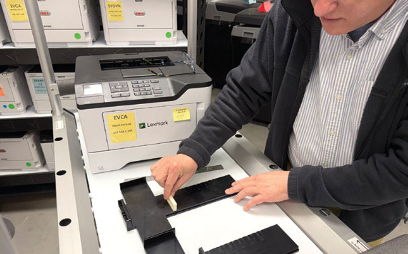 Ethan Sigal, a student at Lake Mary High School, gets creative with 3D printing to solve a problem for the Seminole County Supervisor of Elections Office.