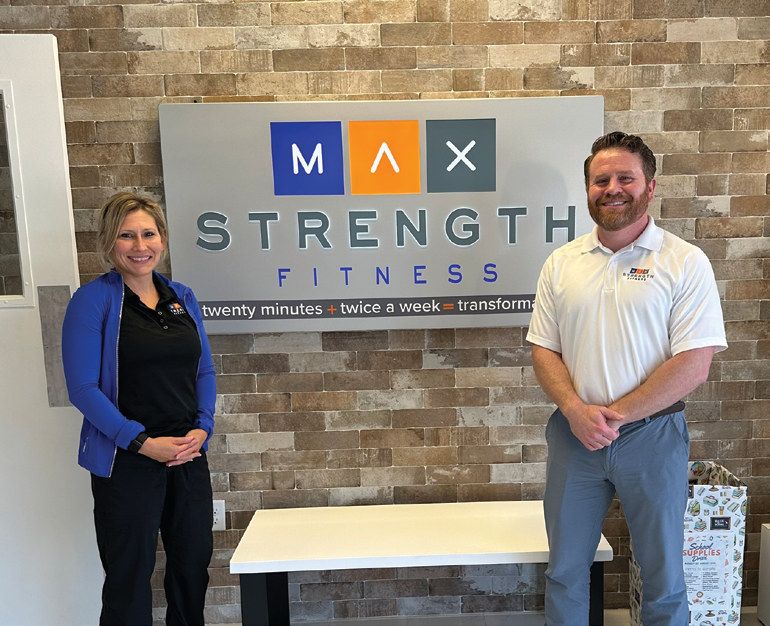 Jamie Lupo, studio manager, and Justin Kennedy, owner of MaxStrength Fitness in Winter Springs. The studio offers a unique approach to strength training.