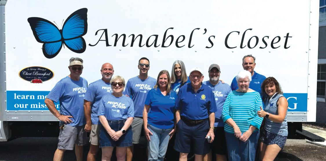 Lori Hutchinson (right), founder of Annabel’s Closet, with some of the organization’s wonderful volunteers
