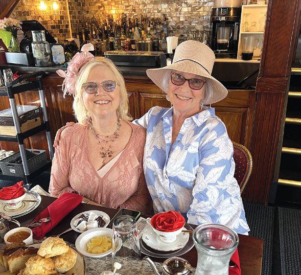 Lynda Gumnick and Patricia Fernandez enjoy a High Tea Cruise while visiting family in Sanford. Lynda and Patricia are the mother and aunt of Michelle Wyatt, owner of the Barbara Lee and the St. Johns Rivership Co.