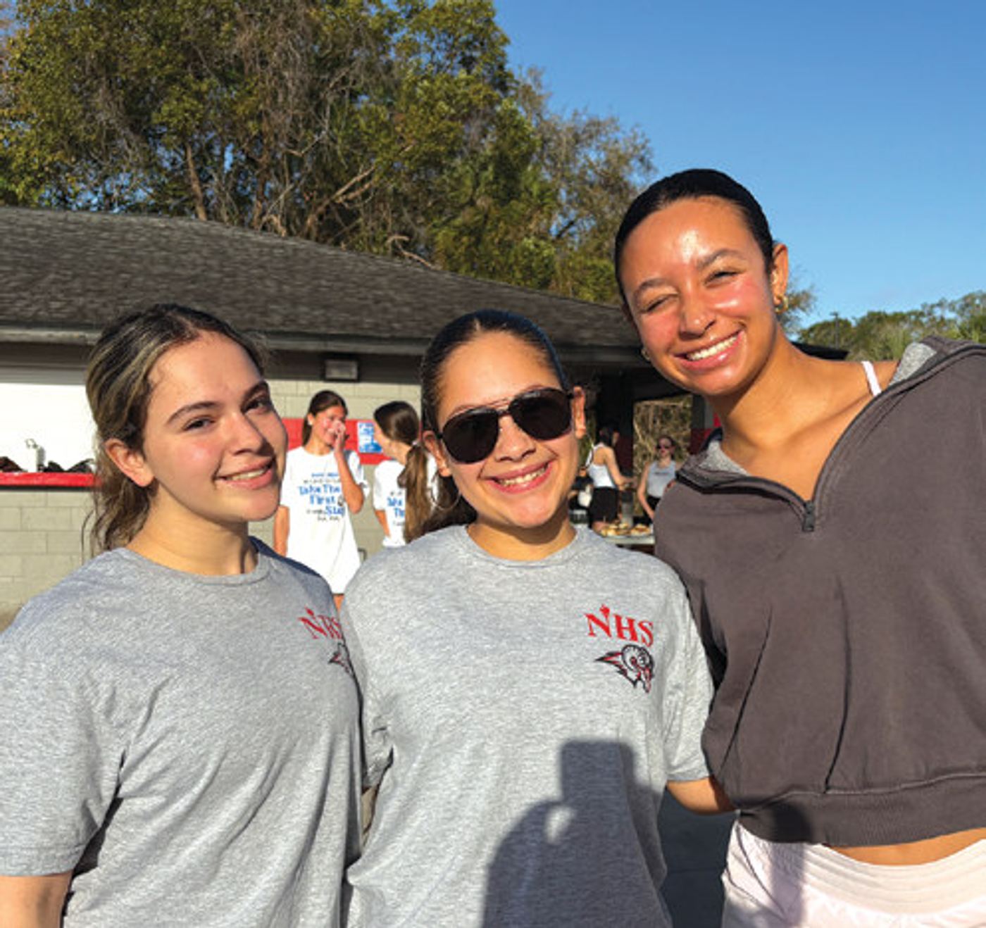 1. Students Maddison Spalding, Preethika Bilakanti, Megan Drazen, and Shane Bugher, organizers of Take the First Step Family Fun Run at Lake Mary High School 2. Joe Gallagher, founder of Ali’s Hope Foundation, with social worker Wondra Higgins. 3. Ava Grosso, Shanel Bustamante, and Sarah Silvestre 4. Jack Justice, Abbas Mirza, Brendan Arnold, Lukas Cook, and Tristan Thomasson