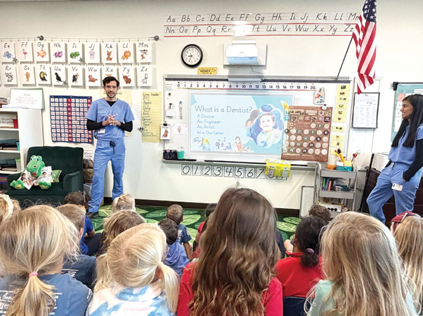 Doctors Aaron and Thulasi Goodwin support local schools through educational outreach.