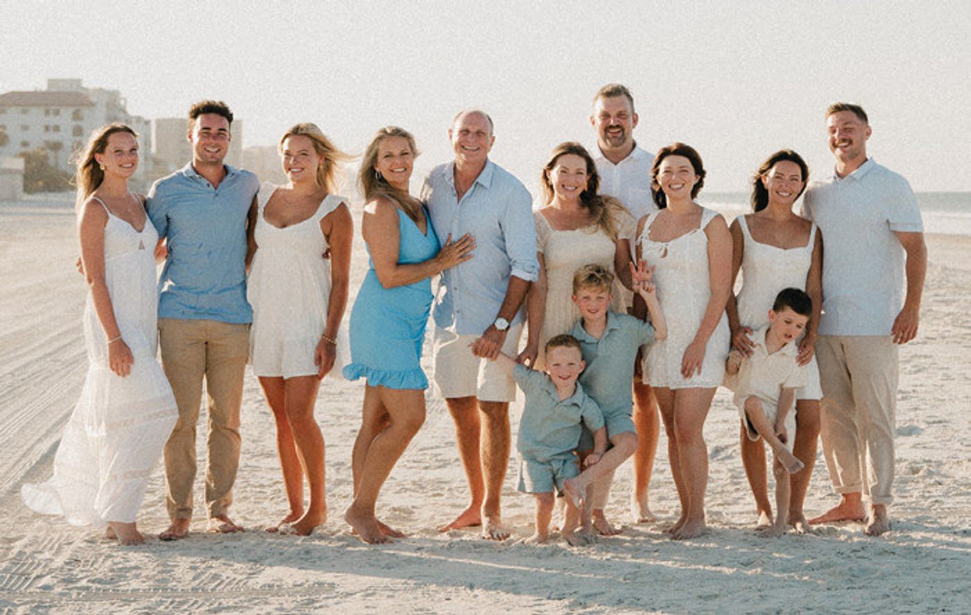 Karen and Jim Ripperger with their blended family