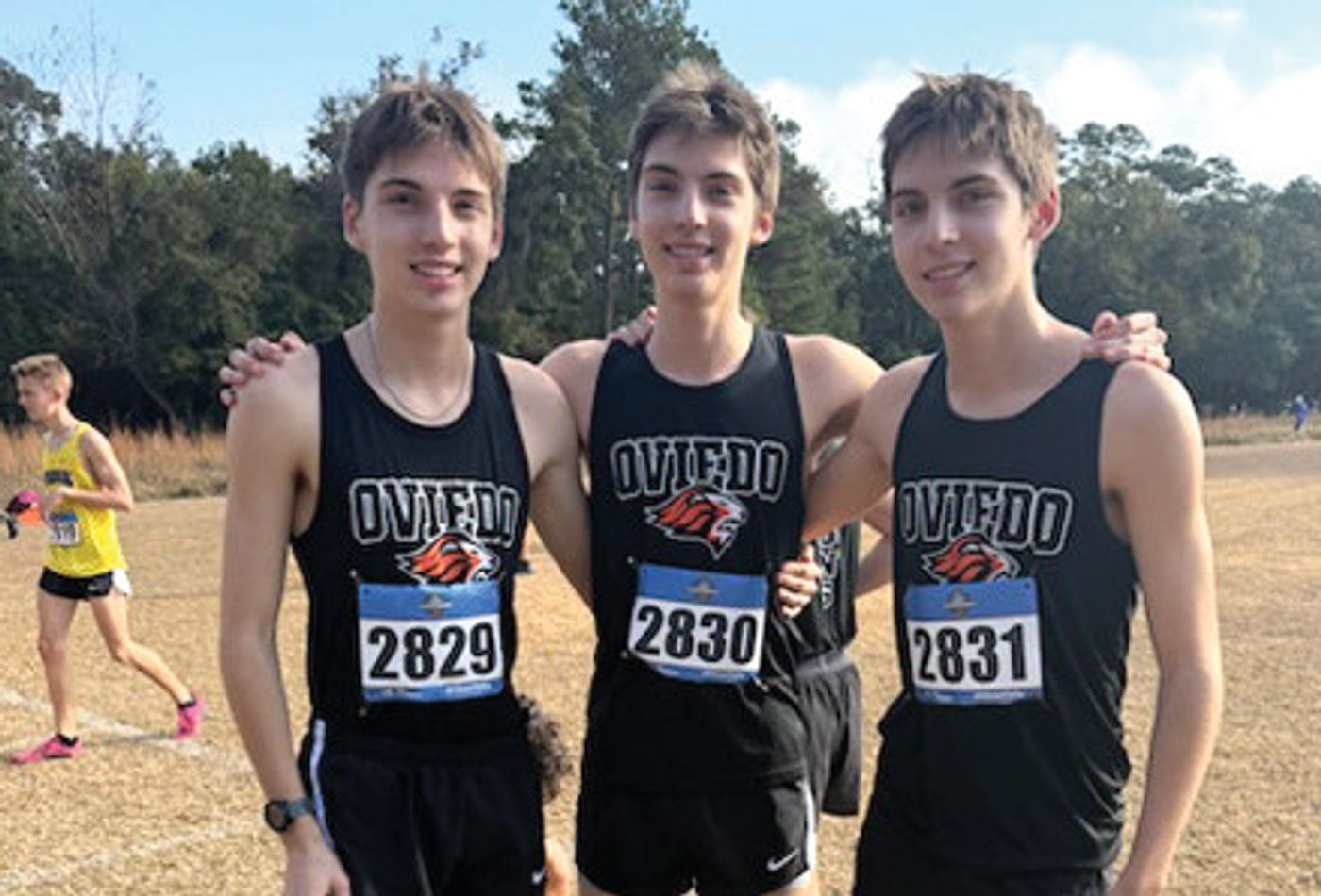 Aiden, Brody, and Colin have been runners since they were in middle school.