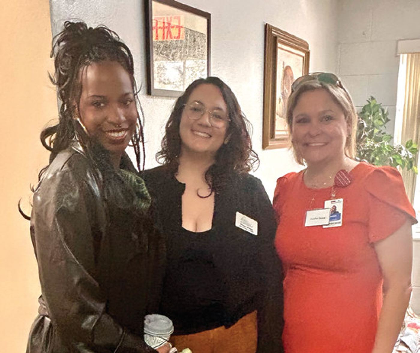 1. Representatives of Dave’s House and the Mental Health Association of Central Florida celebrate their dual ribbon cuttings at The Neighborhood Co-Op in Sanford 2. The ribbon is about to be cut at the new Dave’s House office. 3. The ribbon is about to be cut at the Mental Health Association of Central Florida’s new office. 4. Amaya Dixon and Brittney Brooks of the Mental Health Association of Central Florida with Heather Shaver of AdventHealth 5. Ray Dorman, vice chair of Dave’s House board of directors, and Scott Russell of The Neighborhood Co-Op’s board of directors