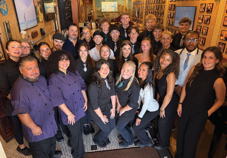 Stefano’s Trattoria owner Nolan Kelly and his team